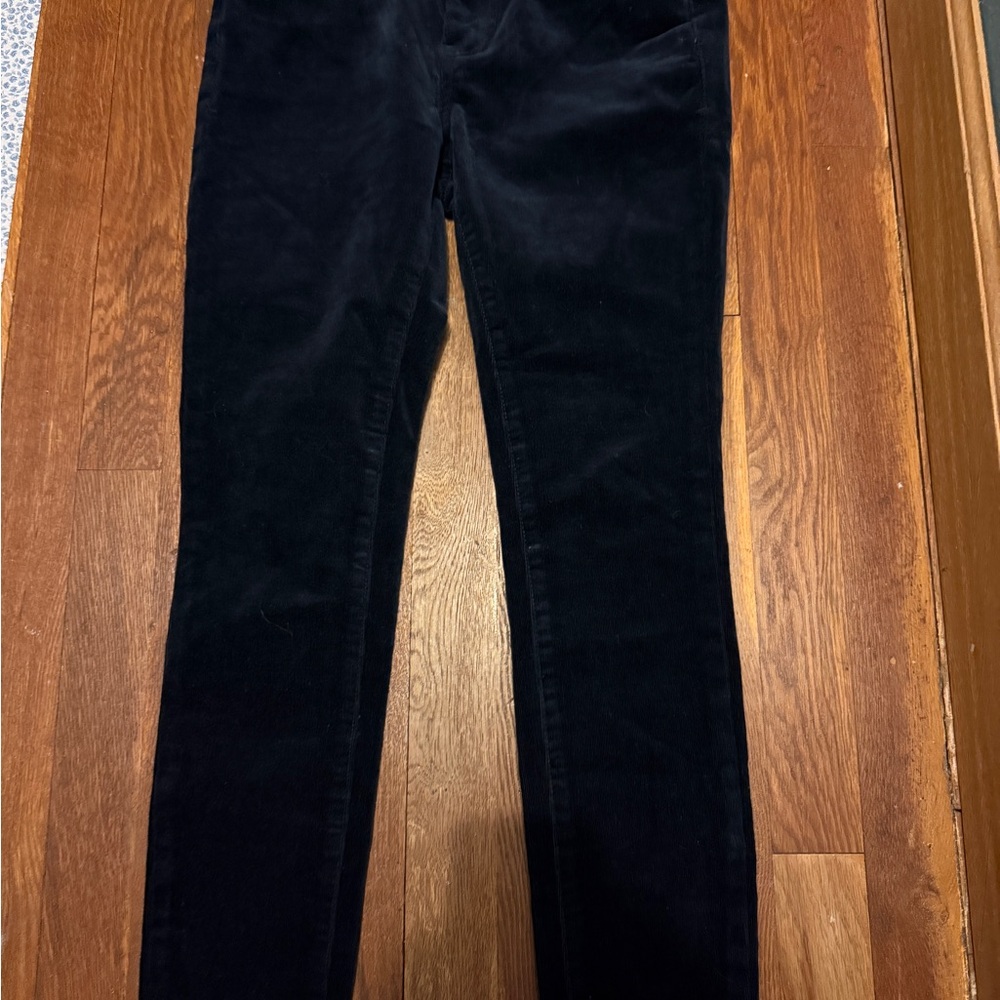 Pilcro (Anthropologie) Women's Dark Navy Skinny Stretchy Corduroy Pants Size 26